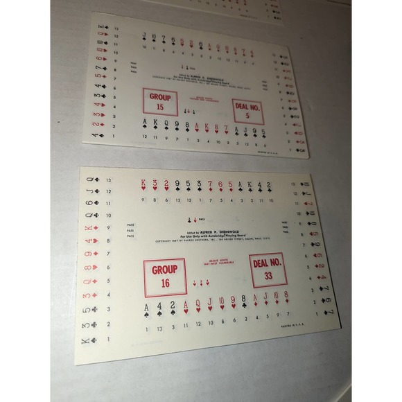 Vintage 1969 Advanced Autobridge Playing Board Set Alfred P. Sheinwold PB - Picture 11 of 15